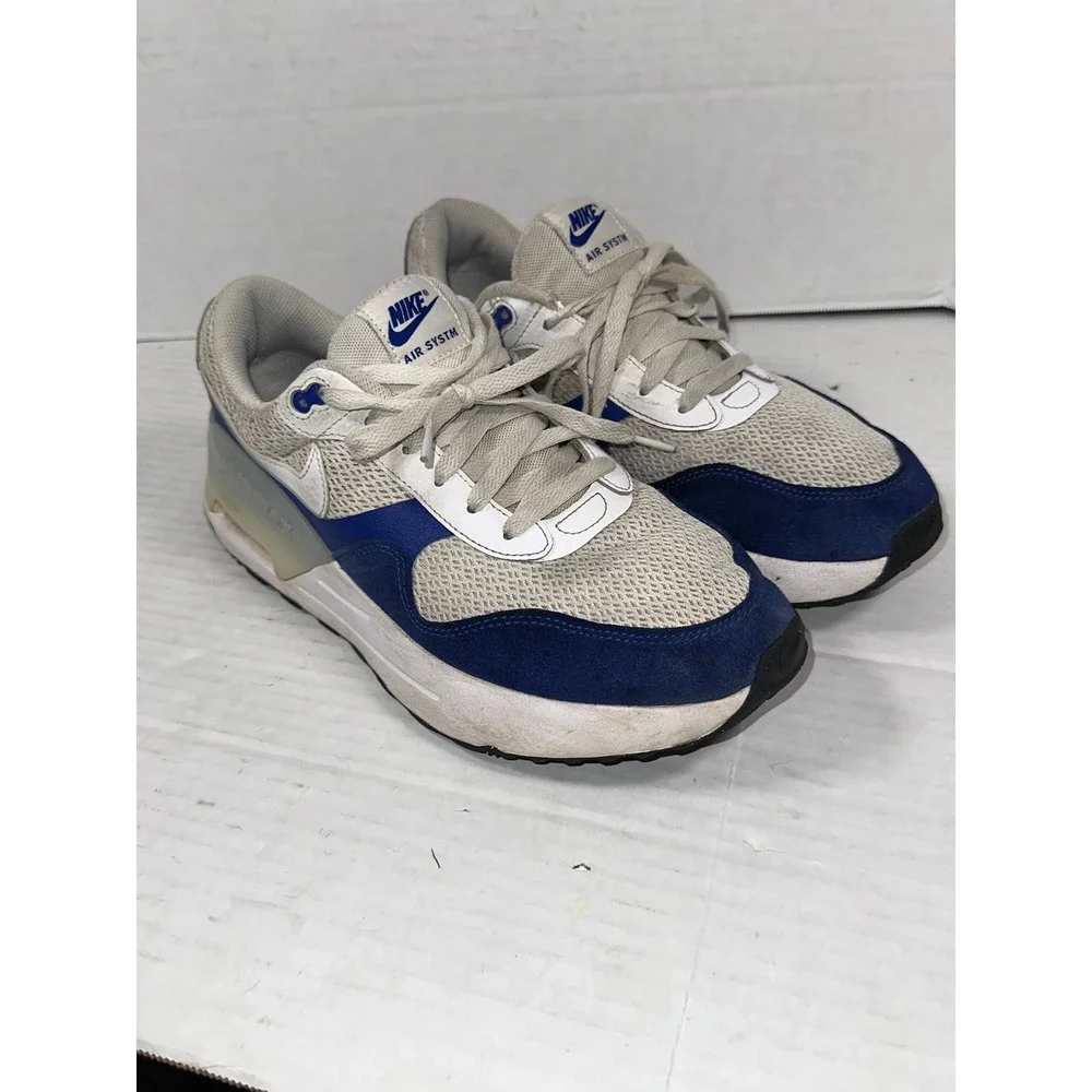 Nike Air Max SYSTM Mens White Blue Grey‎ Running Shoes DM9537-400 Size 10.5